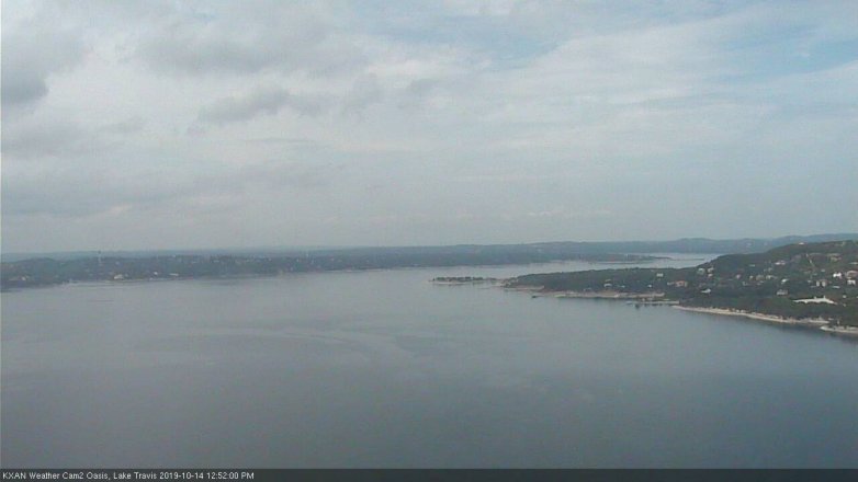 Lake Travis webcam, October 14, 2019 11:55 AM CT