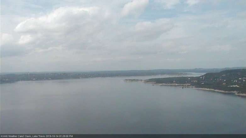 Lake Travis webcam, October 14, 2019 12:30 PM CT