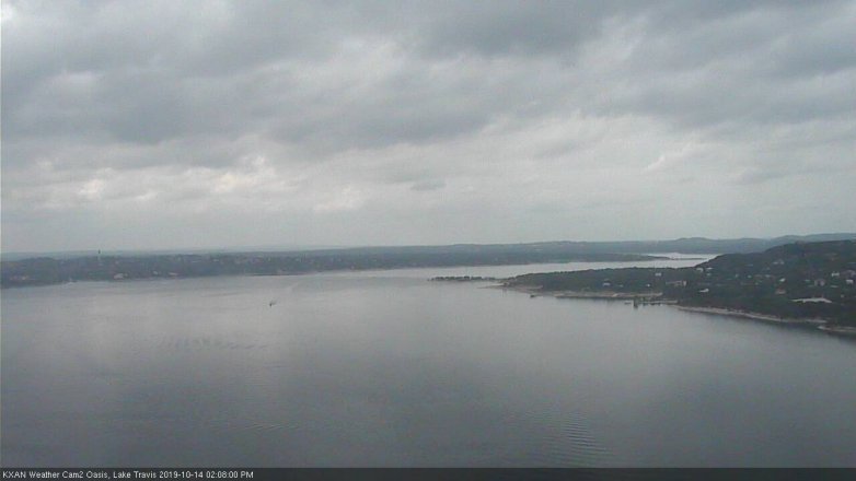 Lake Travis webcam, October 14, 2019 1:10 PM CT