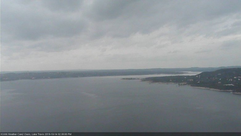 Lake Travis webcam, October 14, 2019 1:40 PM CT