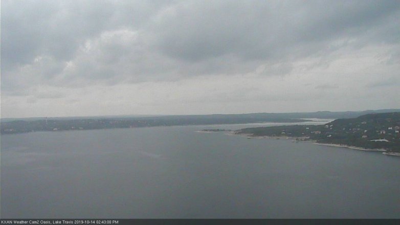 Lake Travis webcam, October 14, 2019 1:45 PM CT