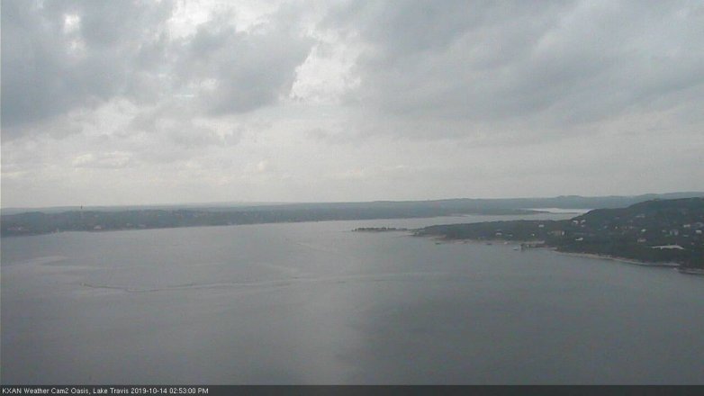 Lake Travis webcam, October 14, 2019 1:55 PM CT