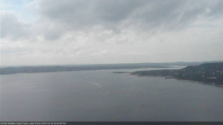 Lake Travis webcam, October 14, 2019 2:05 PM CT