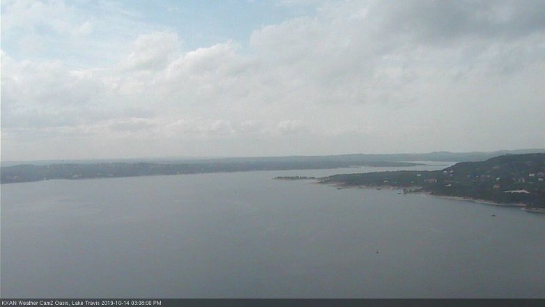 Lake Travis webcam, October 14, 2019 2:10 PM CT