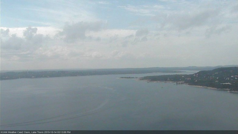 Lake Travis webcam, October 14, 2019 2:15 PM CT