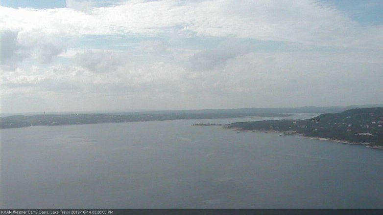 Lake Travis webcam, October 14, 2019 2:30 PM CT