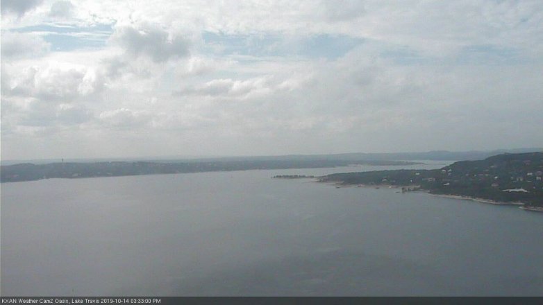 Lake Travis webcam, October 14, 2019 2:35 PM CT