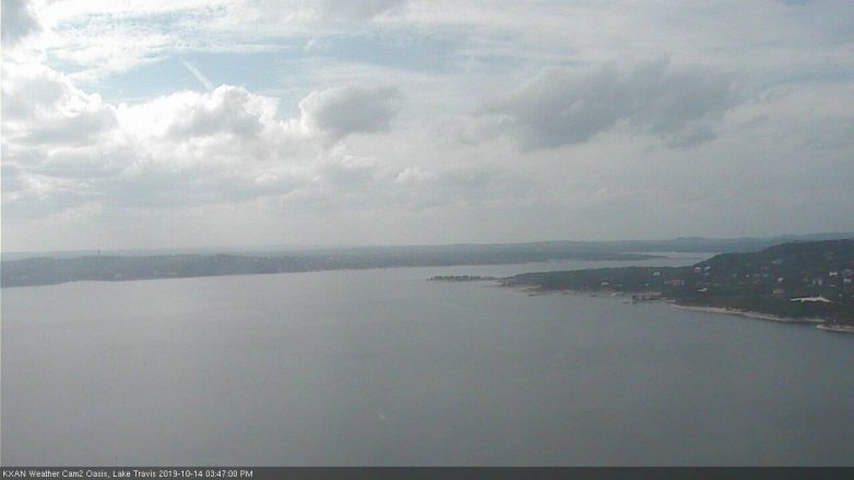 Lake Travis webcam, October 14, 2019 2:50 PM CT