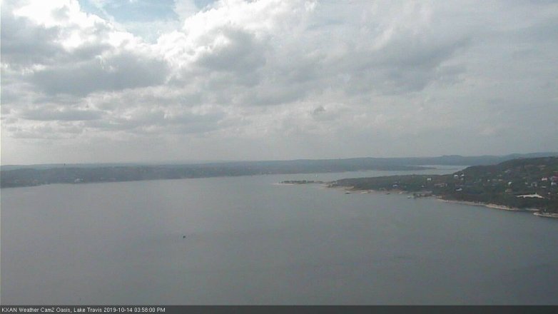 Lake Travis webcam, October 14, 2019 3:00 PM CT