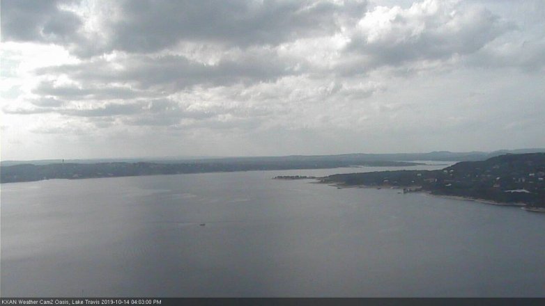 Lake Travis webcam, October 14, 2019 3:05 PM CT