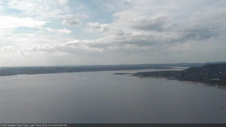 Lake Travis webcam, October 14, 2019 3:30 PM CT