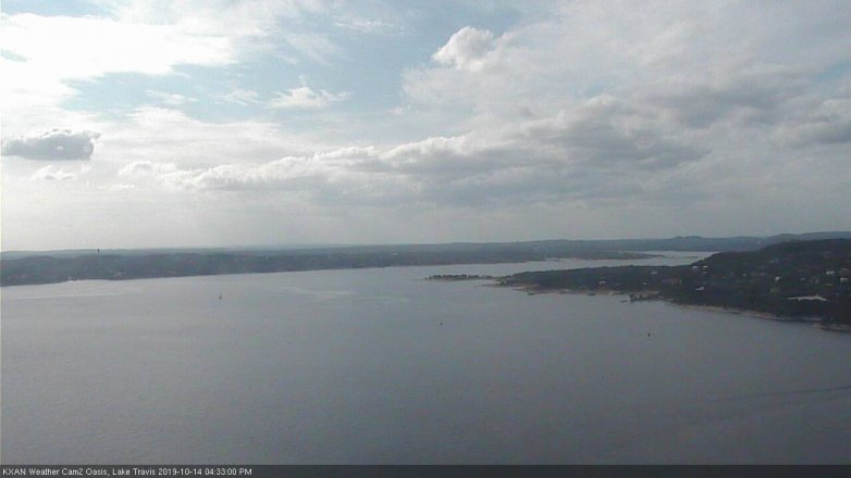 Lake Travis webcam, October 14, 2019 3:35 PM CT