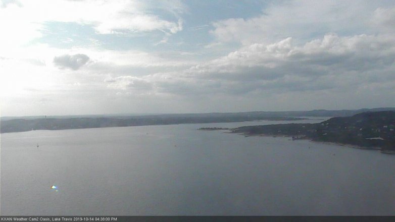 Lake Travis webcam, October 14, 2019 3:40 PM CT