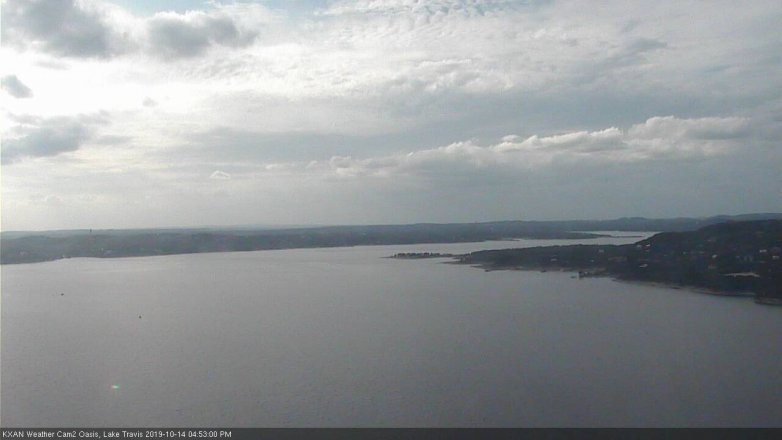 Lake Travis webcam, October 14, 2019 3:55 PM CT