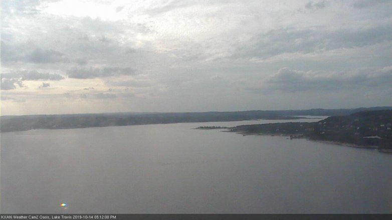 Lake Travis webcam, October 14, 2019 4:15 PM CT
