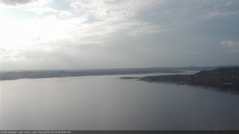 Lake Travis webcam, October 14, 2019 4:40 PM CT