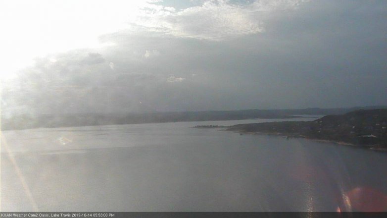 Lake Travis webcam, October 14, 2019 4:55 PM CT
