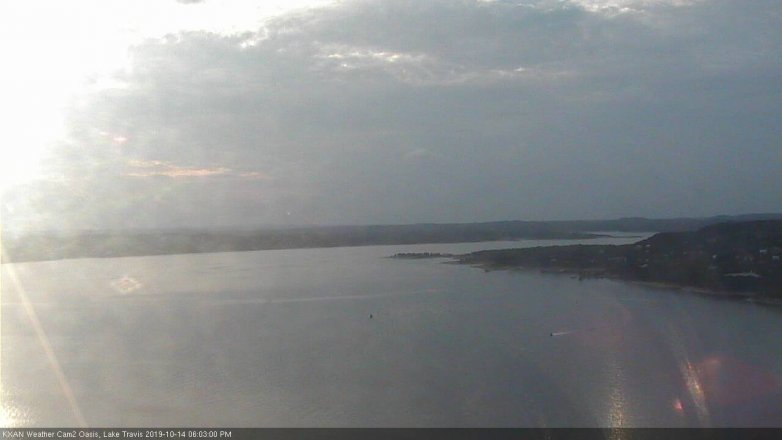 Lake Travis webcam, October 14, 2019 5:05 PM CT