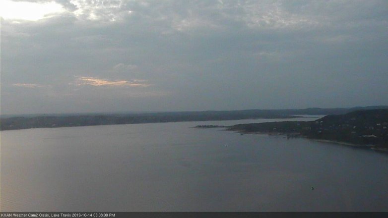 Lake Travis webcam, October 14, 2019 5:10 PM CT