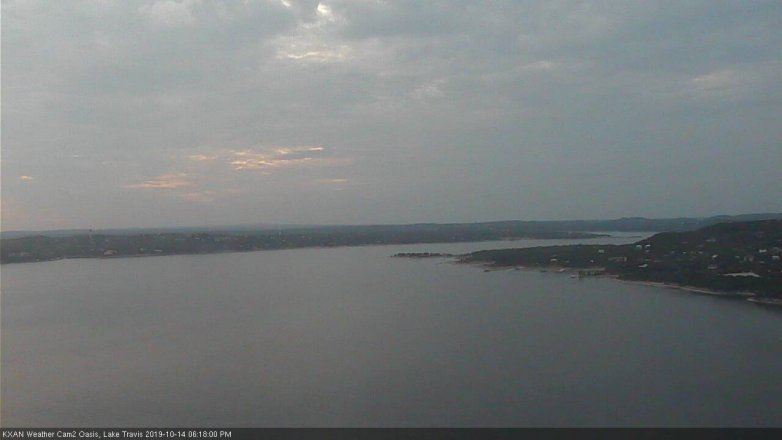 Lake Travis webcam, October 14, 2019 5:20 PM CT