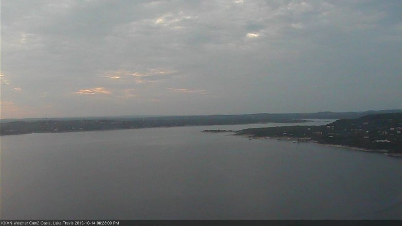 Lake Travis webcam, October 14, 2019 5:25 PM CT