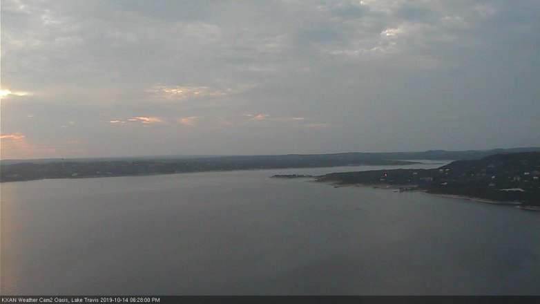 Lake Travis webcam, October 14, 2019 5:30 PM CT