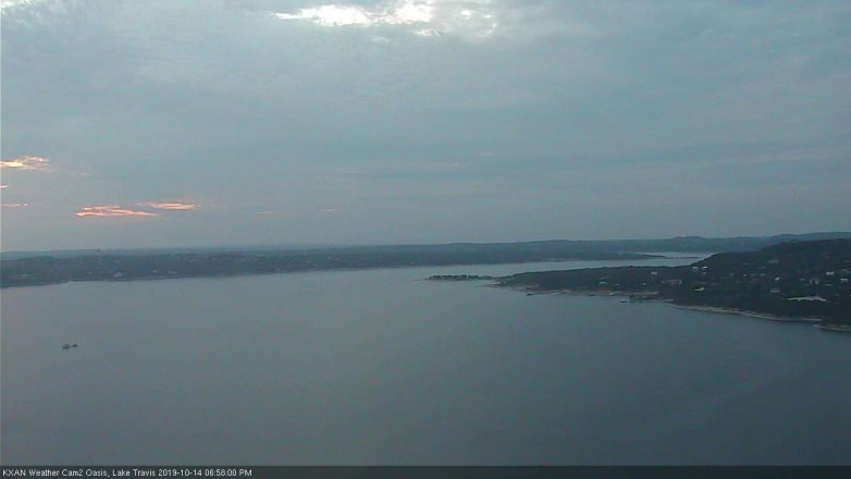Lake Travis webcam, October 14, 2019 6:00 PM CT