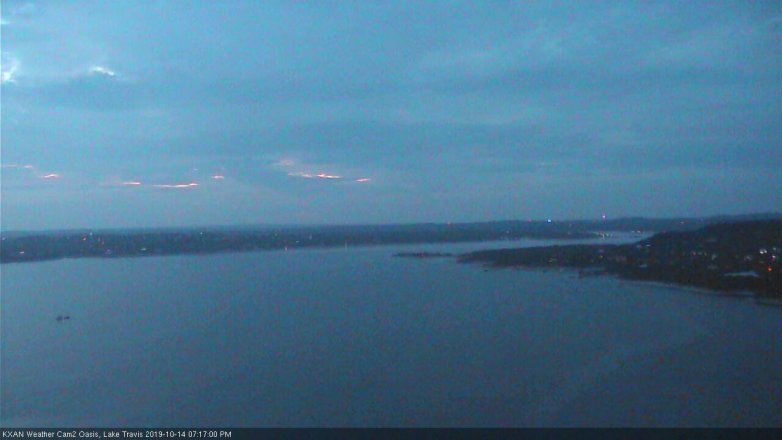 Lake Travis webcam, October 14, 2019 6:20 PM CT