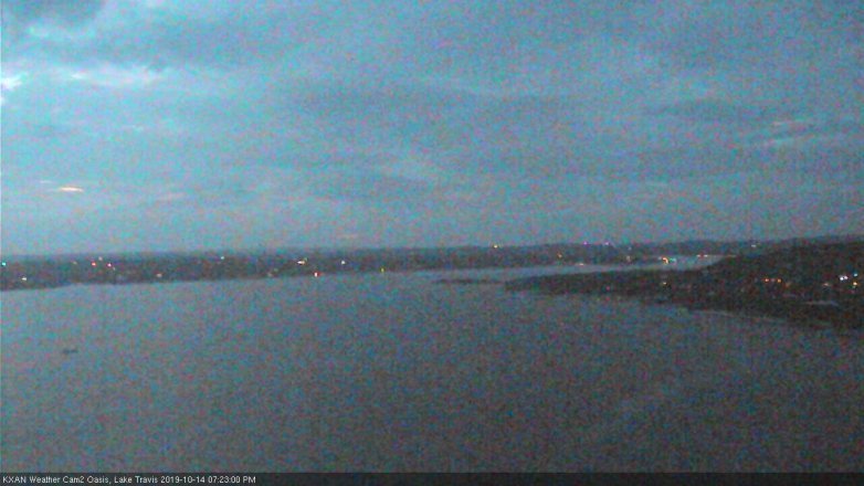 Lake Travis webcam, October 14, 2019 6:25 PM CT
