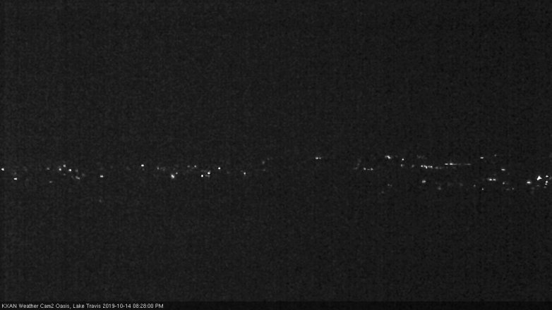 Lake Travis webcam, October 14, 2019 7:30 PM CT