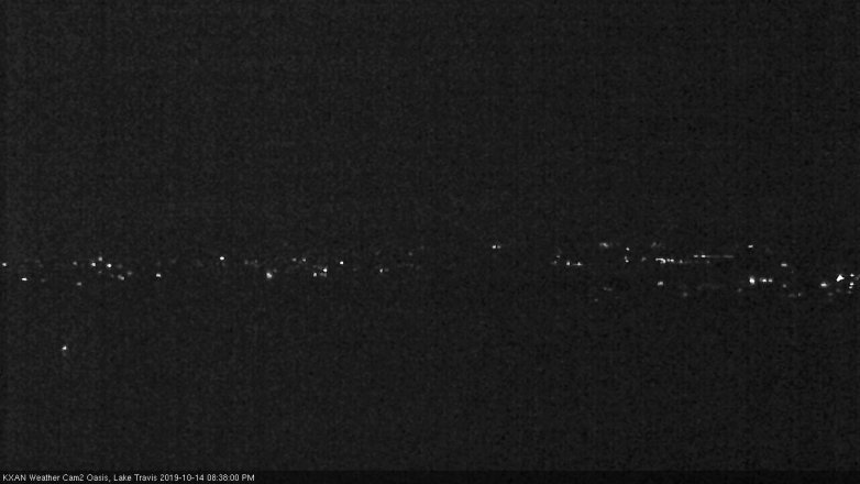 Lake Travis webcam, October 14, 2019 7:40 PM CT