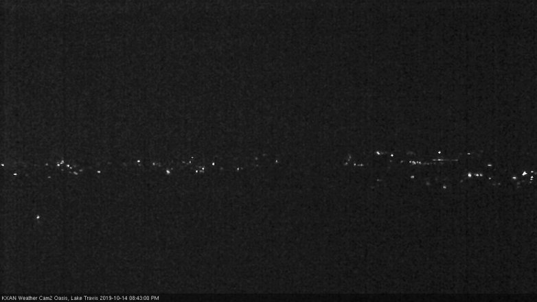 Lake Travis webcam, October 14, 2019 7:45 PM CT