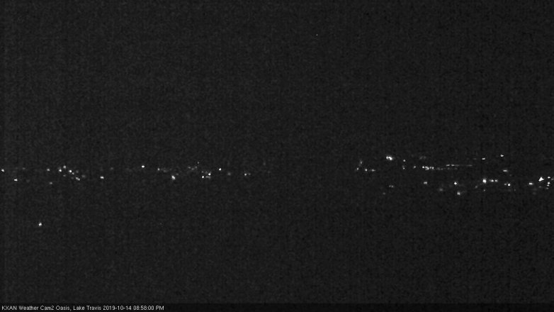 Lake Travis webcam, October 14, 2019 8:00 PM CT