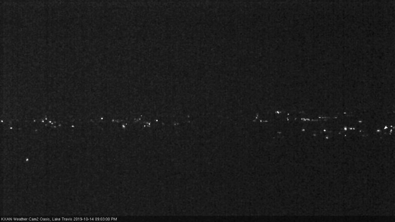 Lake Travis webcam, October 14, 2019 8:05 PM CT