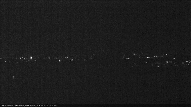 Lake Travis webcam, October 14, 2019 8:30 PM CT