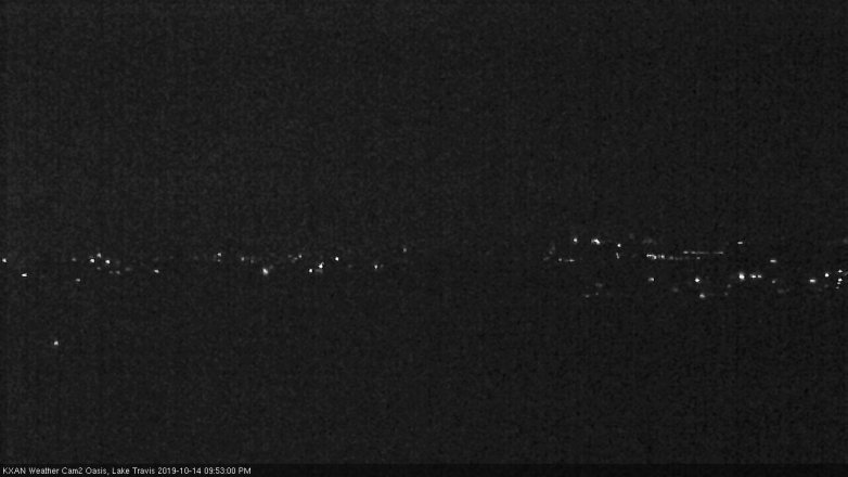 Lake Travis webcam, October 14, 2019 8:55 PM CT
