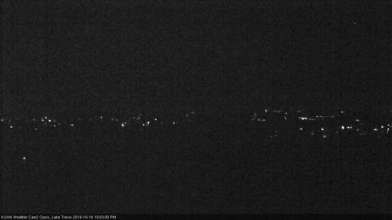 Lake Travis webcam, October 14, 2019 9:05 PM CT