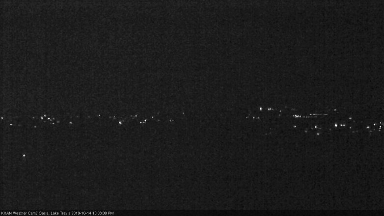 Lake Travis webcam, October 14, 2019 9:10 PM CT