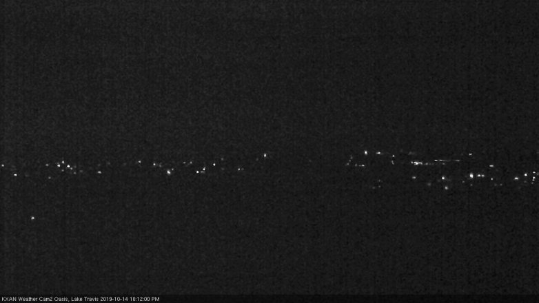 Lake Travis webcam, October 14, 2019 9:15 PM CT