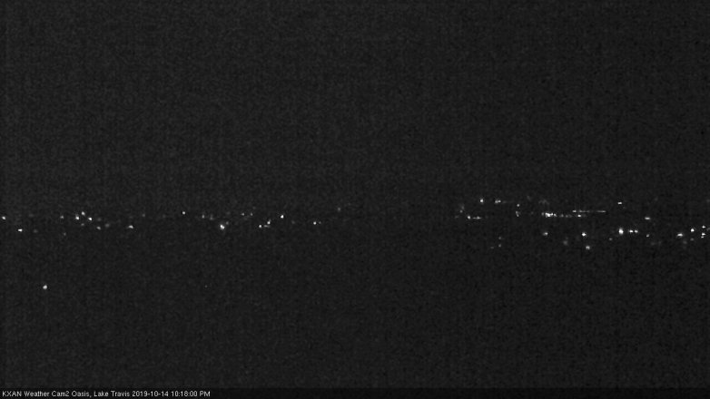 Lake Travis webcam, October 14, 2019 9:20 PM CT