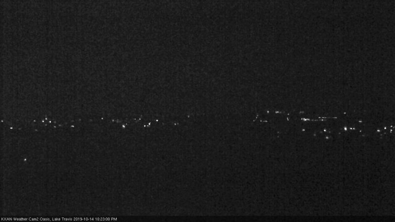Lake Travis webcam, October 14, 2019 9:25 PM CT