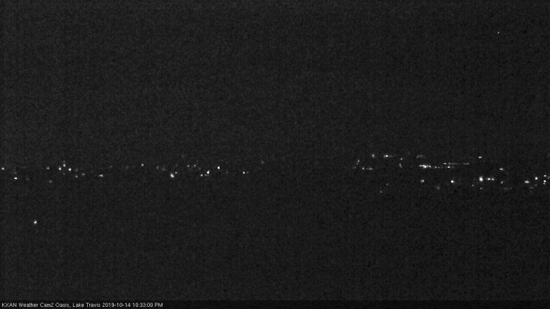 Lake Travis webcam, October 14, 2019 9:35 PM CT