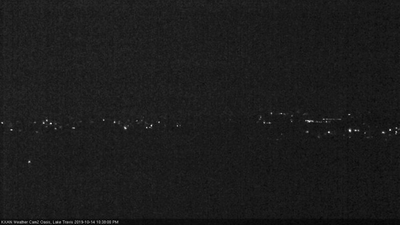 Lake Travis webcam, October 14, 2019 9:40 PM CT