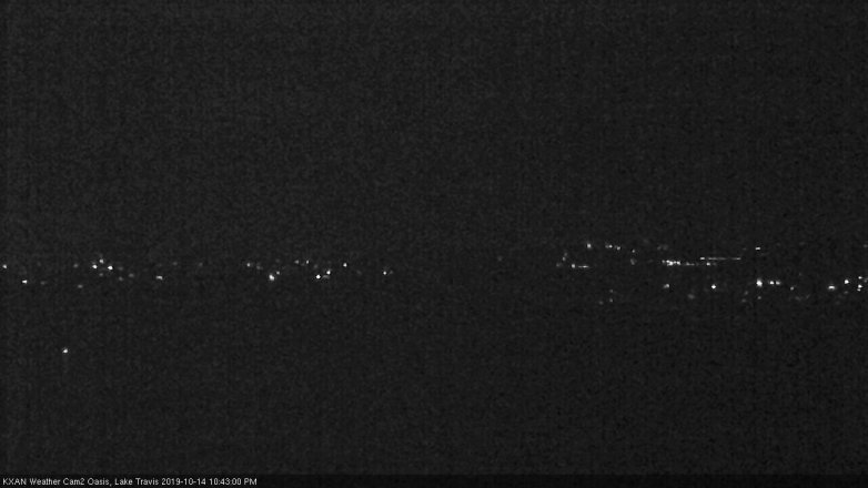 Lake Travis webcam, October 14, 2019 9:45 PM CT