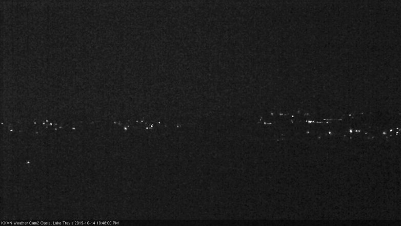 Lake Travis webcam, October 14, 2019 9:50 PM CT