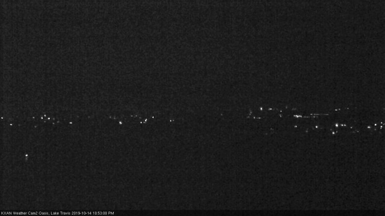 Lake Travis webcam, October 14, 2019 9:55 PM CT