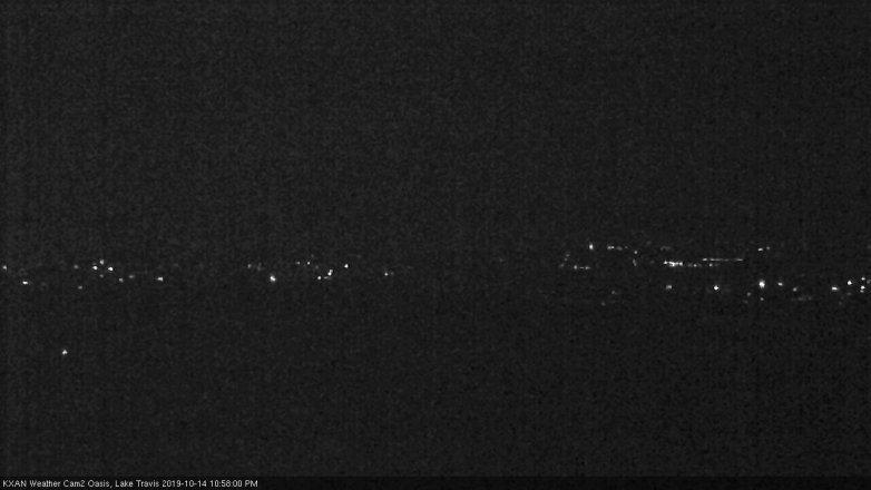 Lake Travis webcam, October 14, 2019 10:00 PM CT