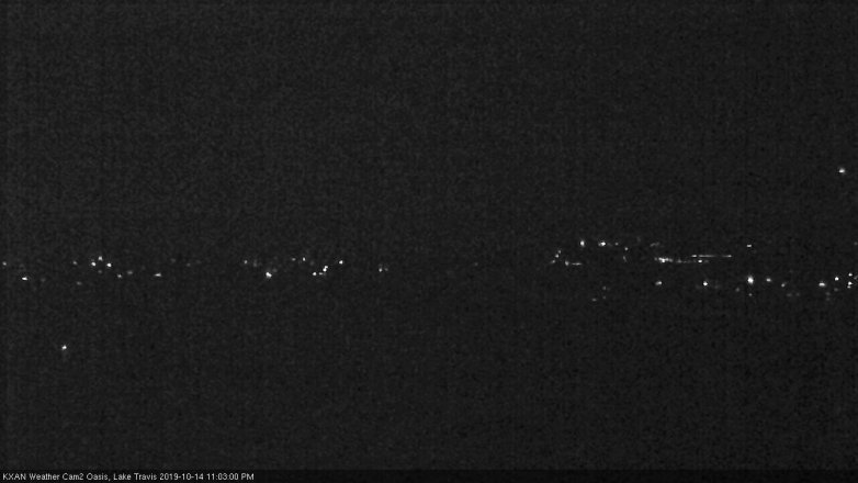 Lake Travis webcam, October 14, 2019 10:05 PM CT