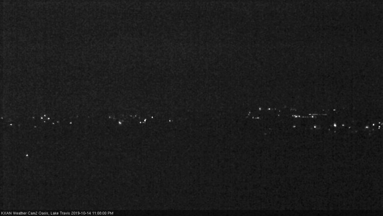 Lake Travis webcam, October 14, 2019 10:10 PM CT
