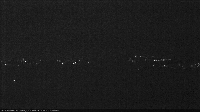 Lake Travis webcam, October 14, 2019 10:20 PM CT